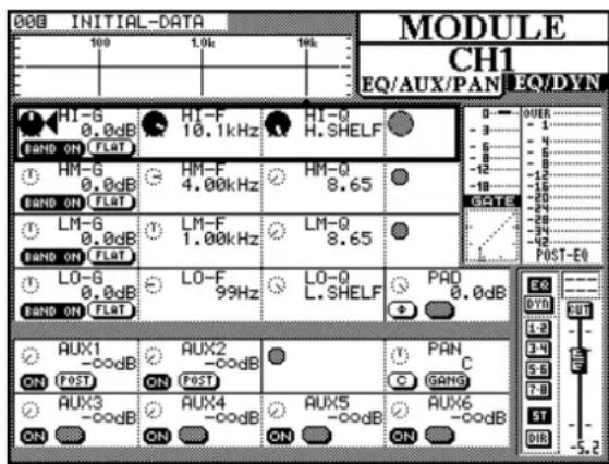TASCAM TMD4000 - Égalisation - 1