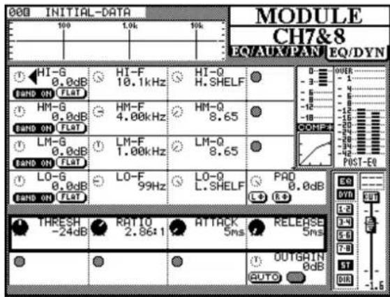 TASCAM TMD4000 - Utilisation du bouton MODULE pour régler le processeur de dynamique - 1
