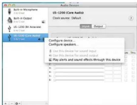 TASCAM US1200 - Utilisation de configuration audio et MIDI dans OS x mavericks (10.9) - 1