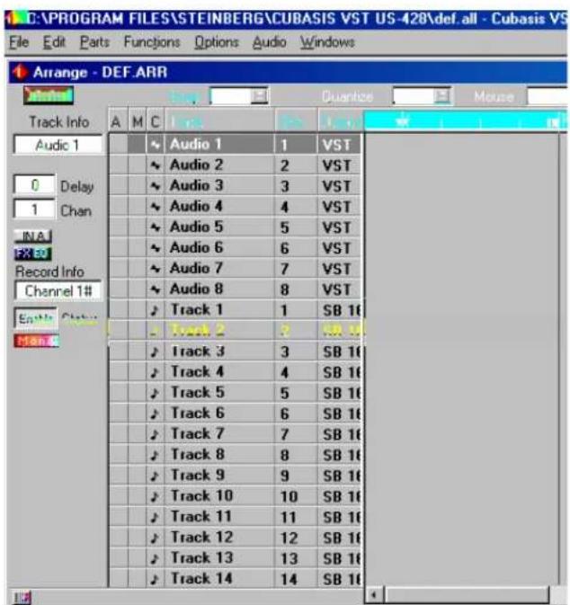TASCAM US428 - Activation des entrées - 3