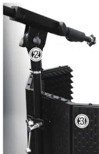 TASCAM TMAR1 - Utilisation avec un pied de microphone à perché - 3