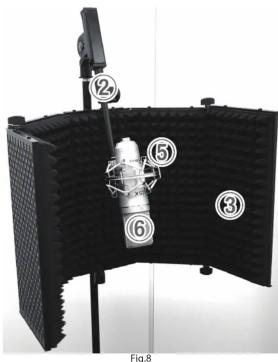 TASCAM TMAR1 - Utilisation avec un pied de microphone à perché - 2