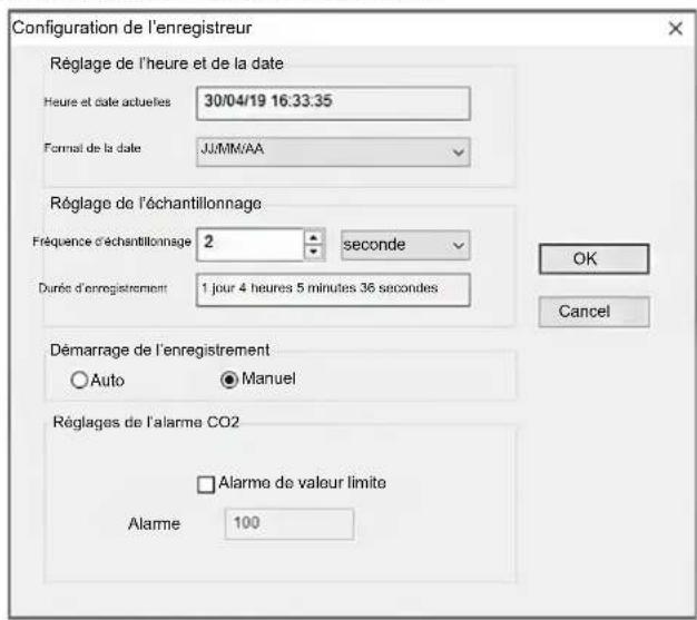 TROTEC BZ30 - Modification des réglages de l'enregistreur de données - 1