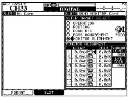 TASCAM IFSMDM - Option MONITOR ALIGNMENT - 1