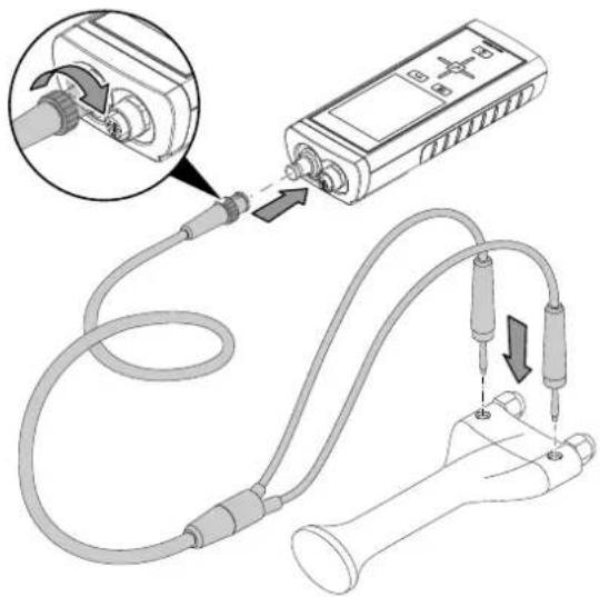 TROTEC T3000 - Exécution d'une mesure avec un capteur SDI (à titre d'exemple avec le capteur d'humidité TS 660 SDI) - 3