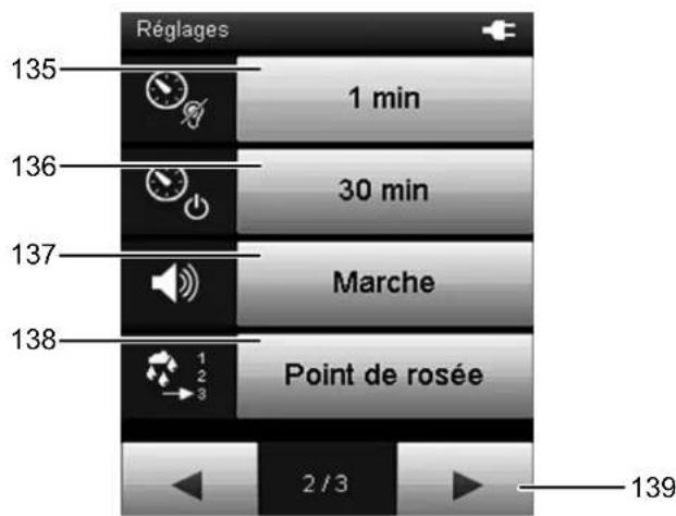 TROTEC T3000 - Écran « Paramètres » - 2