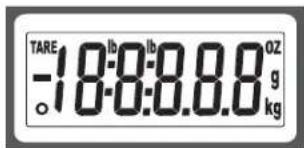 TARE -18:0:0.8.8 oz g kg o