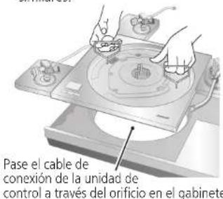 TECHNICS SHTB10 - Montaje de la base tonearm en el reproductor (continuación) - 3
