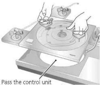TECHNICS SHTB10 - Mounting the tonearm base to the player (continued) - 2
