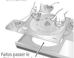 TECHNICS SHTB10 - Montage de la base du bras de lecture sur le lecteur (suite) - 2