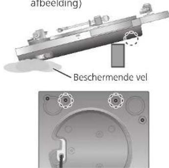 TECHNICS SHTB10 - De toonarmbasis op de speler bevestigen (vervolg) - 4