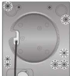 TECHNICS SHTB10 - Montaggio della base per braccio sul riproduktore (continua) - 5
