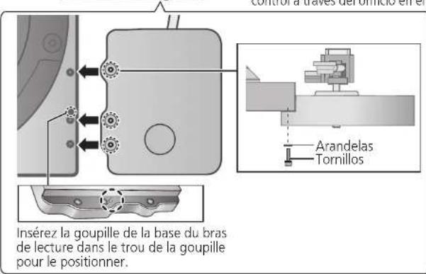 TECHNICS SHTB10 - Montaje de la base tonearm en el reproductor (continuación) - 2