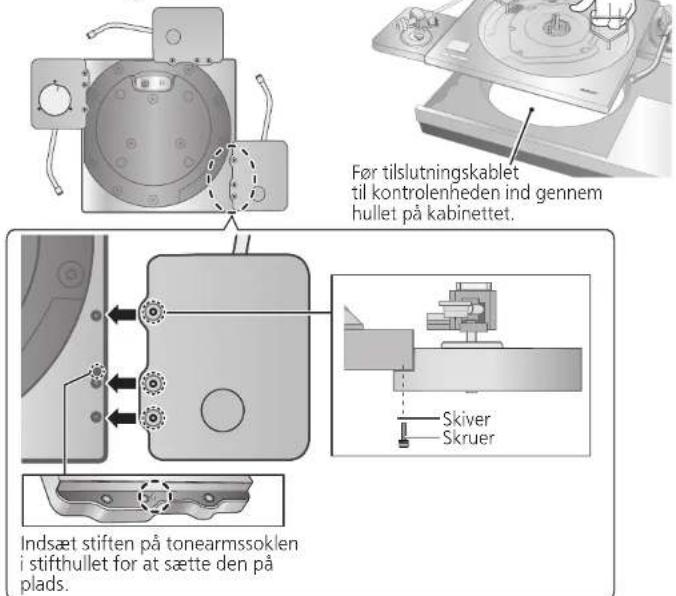 TECHNICS SHTB10 - Montering af tonearmssoklen pa afspilleren (fortsat) - 1