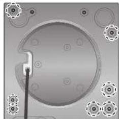TECHNICS SHTB10 - Mounting the tonearm base to the player (continued) - 7