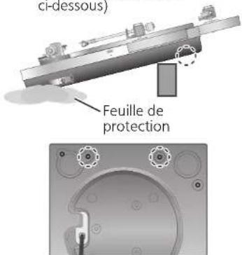 TECHNICS SHTB10 - Monter la base du bras de lecture sur le lecteur (suite) - 3