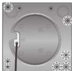TECHNICS SHTB10 - De toonarmbasis op de speler bevestigen (vervolg) - 6