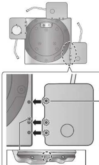 TECHNICS SHTB10 - Mounting the tonearm base to the player (continued) - 1