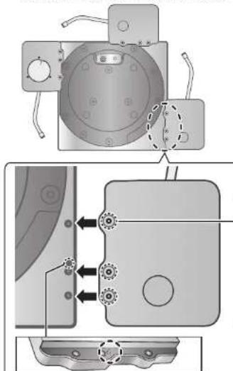 TECHNICS SHTB10 - Montieren der Tonarmbasis an den Plattenspieler (Fortsetzung) - 1