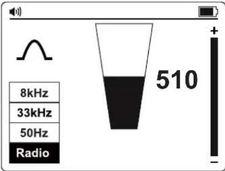 Amprobe UAT505 - Modo de Rádio - Localização passiva dos utilitários - 1