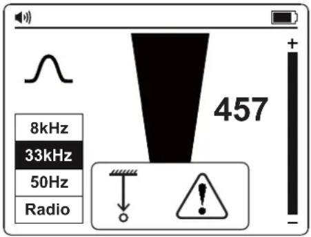 Amprobe UAT505 - Alertes relatives à la mesure de la profondeur - 1