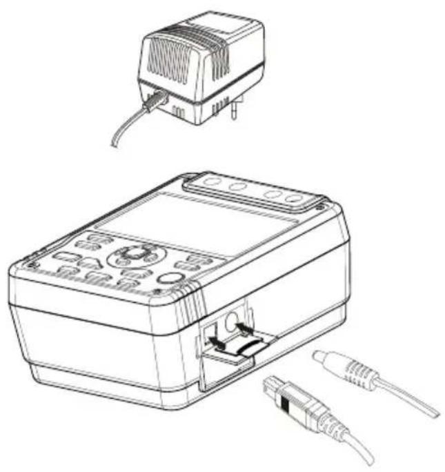 Amprobe AMB50 - Gebrauch des Stromadapters - 1
