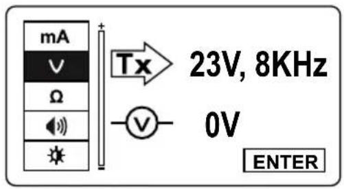 Amprobe TLUAT600 - Funciones del menú de configuración del transmisor - 2