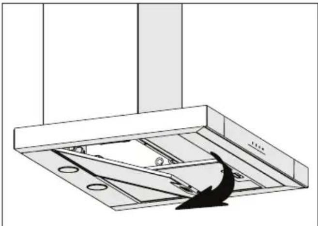 GRUNDIG GDKP 5460 B - Cleaning of aluminum grease filter - 1