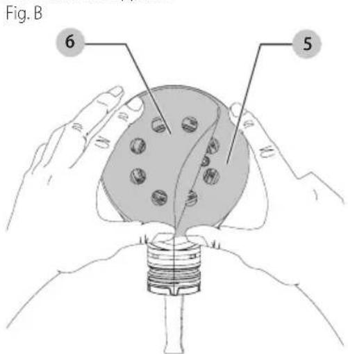 Craftsman CMEW231 - Fixation de disque de ponçage à bandes velocro (Fig. B) - 1