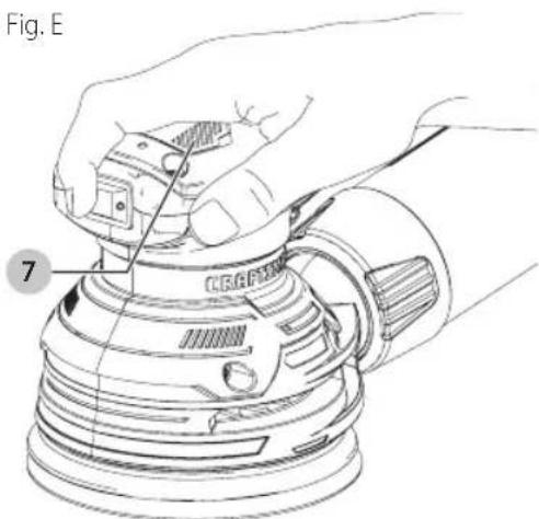 Craftsman CMEW231 - Proper Hand Position (Fig. E, F) - 1