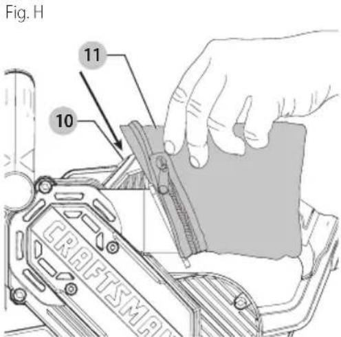 Craftsman CMEW213 - Dépoussiéragement (fig. h) - 1