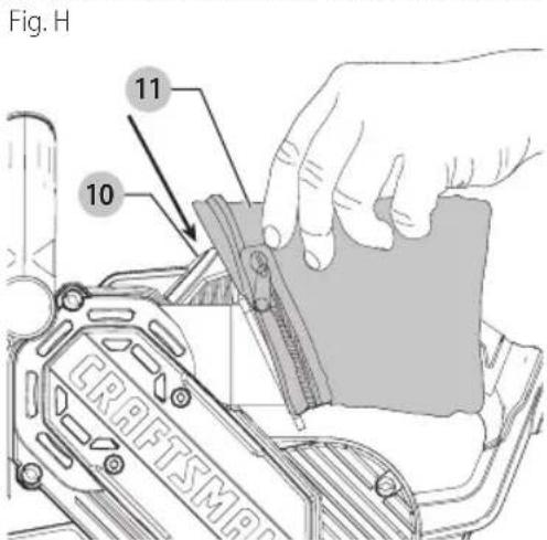 Craftsman CMEW213 - Recoleccion de Polvo (Fig. H) - 1