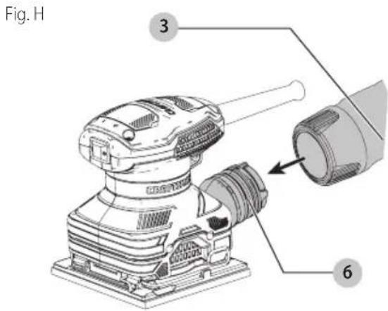 Craftsman CMEW230 - Recoleccion de Polvo (Fig. H, I) - 1