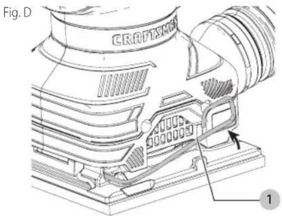 Craftsman CMEW230 - Attaching Abrasive Paper (Fig. A, C-E) - 2