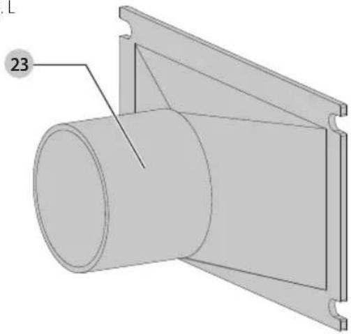 Craftsman CMEW020 - Dust Collector Hose Adapter (Fig. L, M) - 1