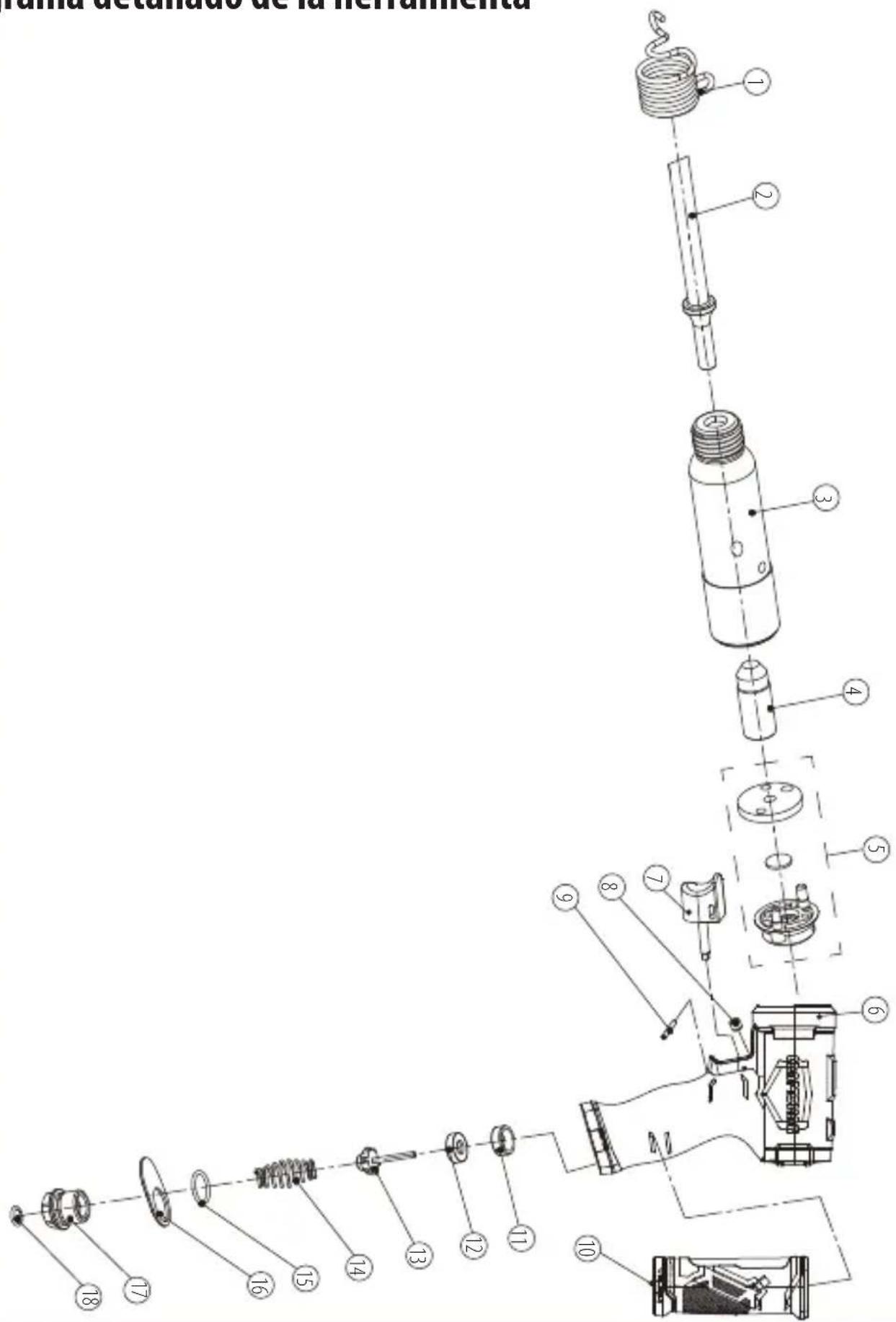 Craftsman CMXPTSG1010NB - Diagrama detallado de la herramienta - 1