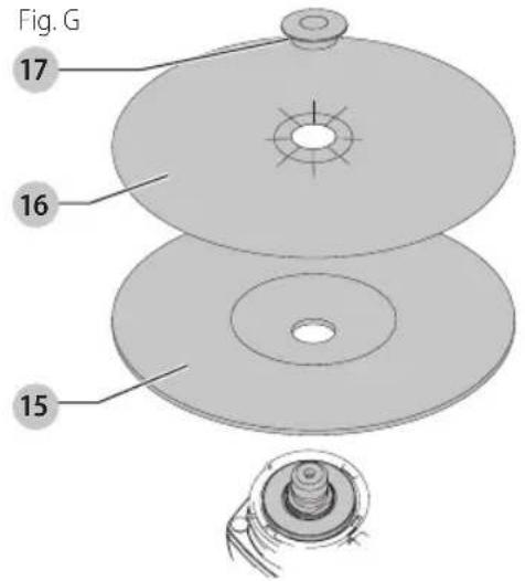 Craftsman CMEG100 - Mounting Sanding Backing Pads (Fig. G) - 1