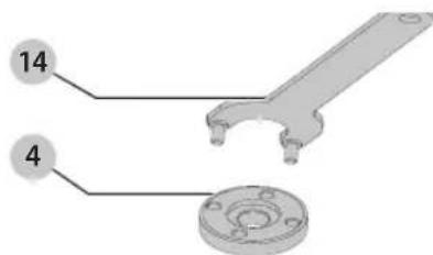 Craftsman CMEG100 - Installation de meules sans moyeu (Fig. A, D, E) - 5