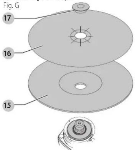 Craftsman CMEG100 - Montaje de las Almohadillas de Respaldo de Lijado (Fig. A, G) - 1