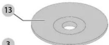 Craftsman CMEG100 - Montaje de Discos sin Cubo (Fig. A, E, F) - 4