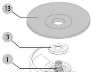 Craftsman CMEG100 - Installation de meules sans moyeu (Fig. A, D, E) - 6