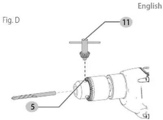 Craftsman CMED741 - Inserting a Drill Bit or Other Accessory (Fig. A, D) - 1