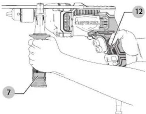 Craftsman CMED741 - Proper Hand Position (Fig. E) - 1