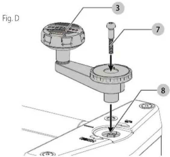 Craftsman CMEW320 - Manivelle élevatrice (Fig. A, D) - 1