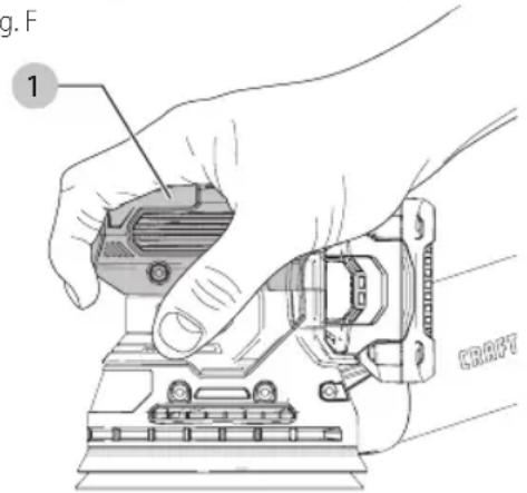 Craftsman CMCW220B - Posicion Adecuada de las Manos (Fig. F) - 1