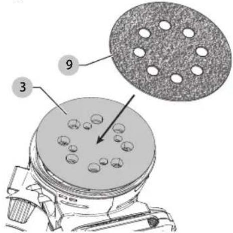 Craftsman CMCW220B - Attaching Hook and Loop Sanding Discs (Fig. B) - 1