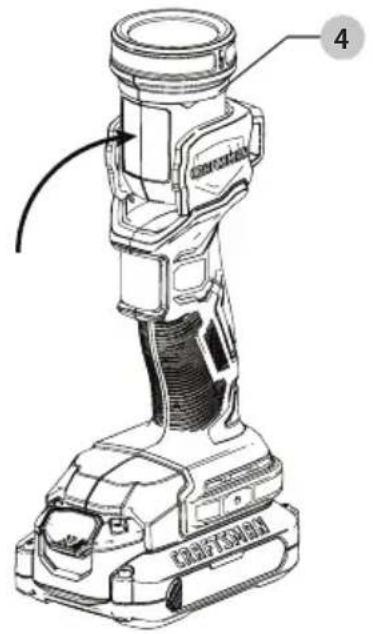 Craftsman CMCL020B - Cabeza giratoria (Fig. C) - 1
