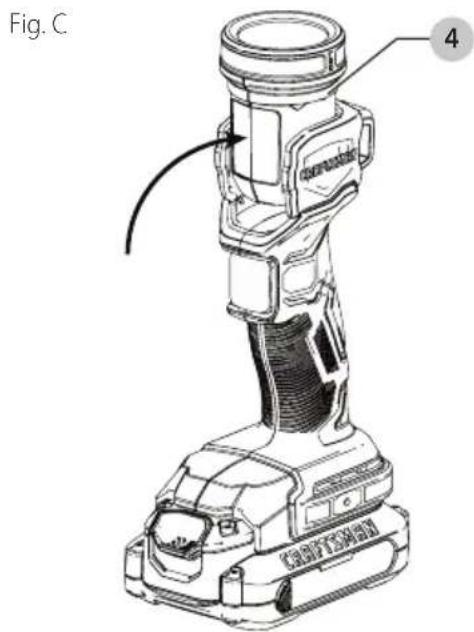 Craftsman CMCL020B - Tête articulée (Fig. C) - 1