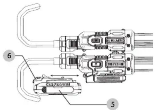 Craftsman CMCL090D1 - Cómo Instalar y Retirar la Unidad de Bateria (Fig. B) - 1