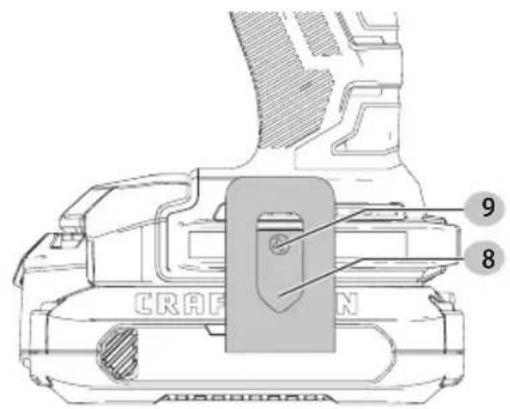 Craftsman CMCL050B - Gancho Para Cinturón (Accesorio optional) (Fig. B) - 1
